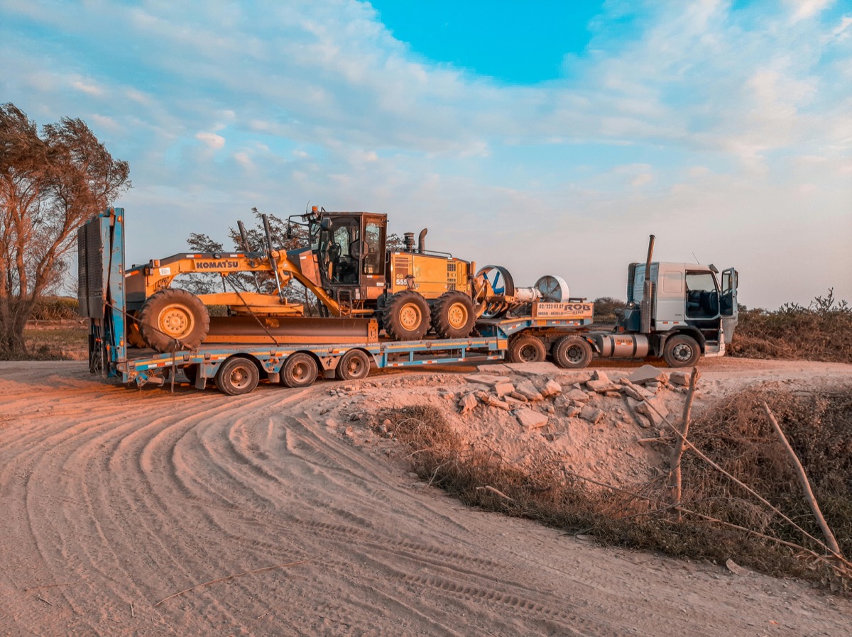 Overland transport truck on East African road corridor for regional cargo delivery